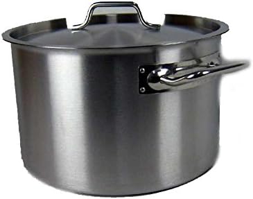 Airbrush-City GmbH Kochtopf Gastrotopf Topf 14 Liter Edelstahl mit Deckel Grossküche Gastronomie