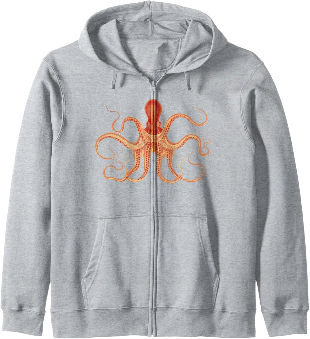 Octopus Artistic Vintage Minimalist Graphic Design Kapuzenjacke