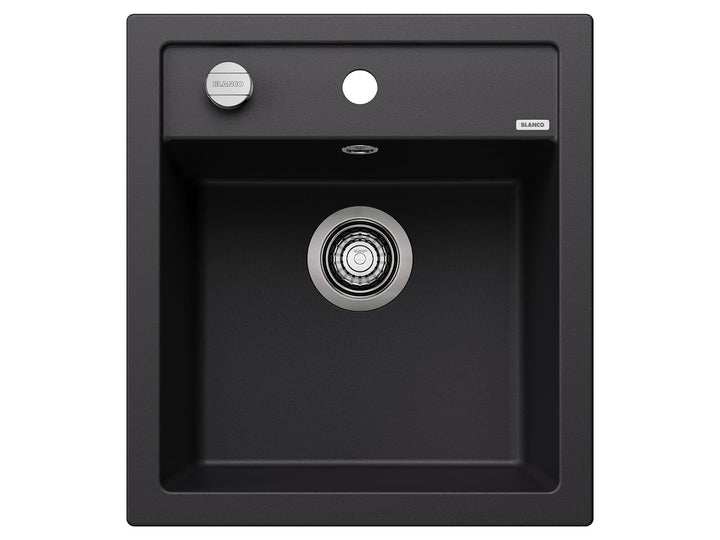BLANCO DALAGO 45 | SILGRANIT schwarz | Einbauart: Einbau von Oben | mit Ablauffernbedienung | 45er U