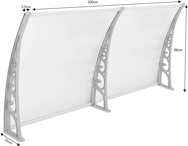Vordach Haustür, Kunststoff, Aluminium, Pultbogenvordach, Überdachung, Transparent, Fenster Markisen