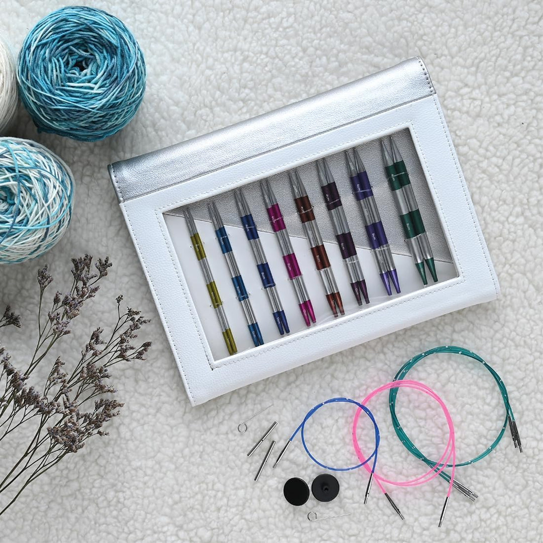 KnitPro KP42140 Stricknadelset, Aluminium, Bunt, Diverse 8 Stück, 8 Stück