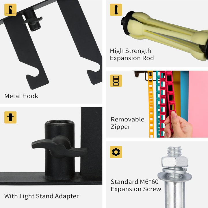 Selens Fotografie 3 Rollen Wandhalterungen Hintergrund System Ständer Unterstützungs Manuelles Fotos