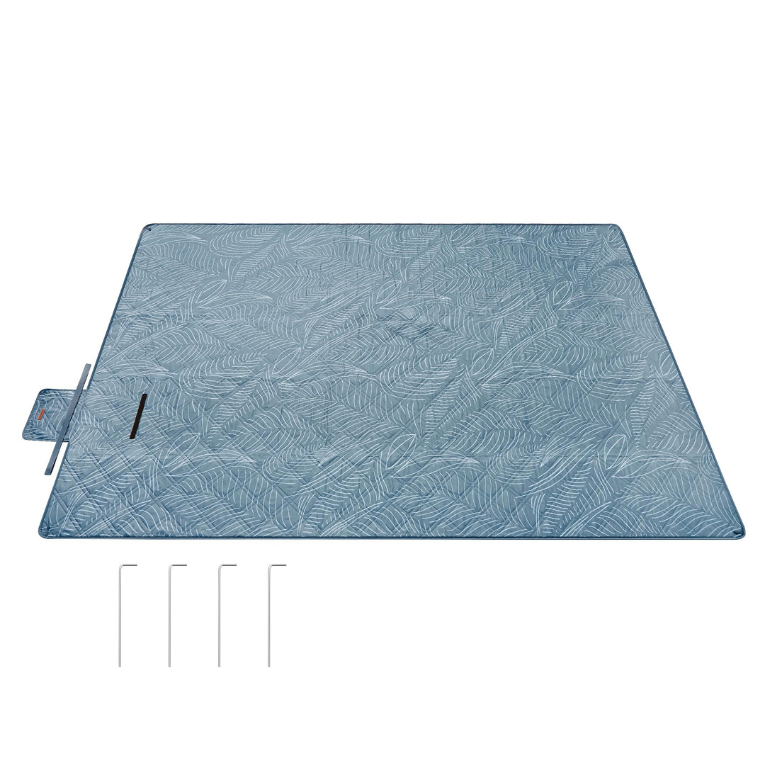 SONGMICS Picknickdecke, 300 x 200 cm, mit 4 Erdankern, gross, Campingdecke, für Park, Garten, Strand