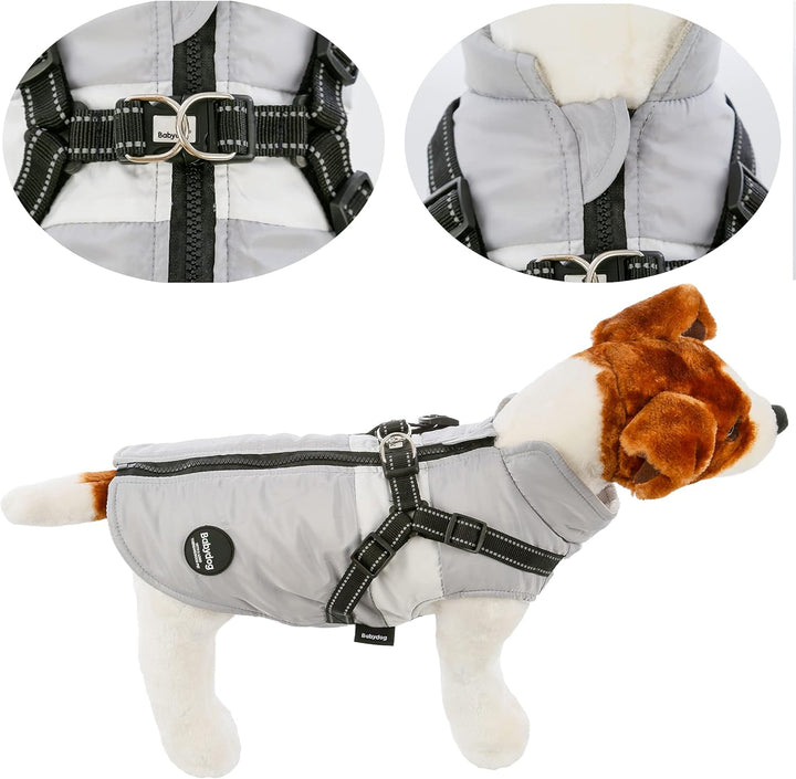 Warme Hundejacke, Hundemantel für Kleine und Mittelgrosse Hunde, Hundepullover, Winddichte Winterwes
