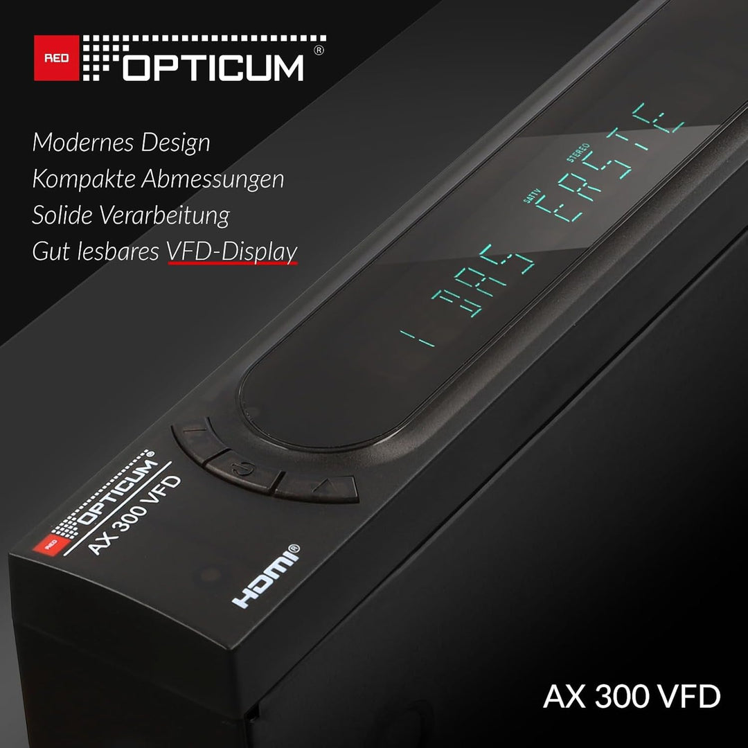 Megasat HD 390 HD SAT Receiver (HDTV, DVB-S2, HDMI, 1080p, SCART, USB Mediaplayer, Full HD, Astra vo