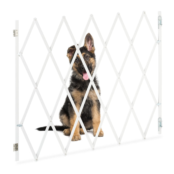 Relaxdays Hunde Schutzgitter für Treppe & Tür, weiss, XL, XL
