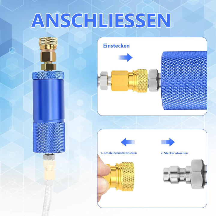 Luftkompressor Filter Feuchtigkeit Wasserfalle Öl Wasserabscheider Regler mit Innen- und Aussengewin