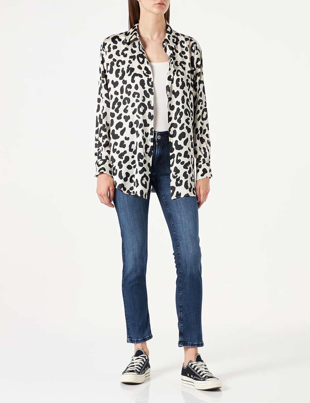 Pepe Jeans Damen Jeans New Brooke 24W / 34L Black (Denim-vw0), 24W / 34L Black (Denim-vw0)