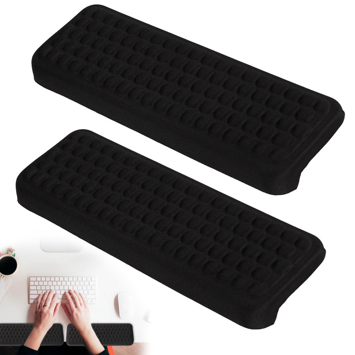 2 Stück Armauflage Schreibtisch,L-Förmige Ellenbogenauflage und Handgelenkauflage,Memory Foam Schrei
