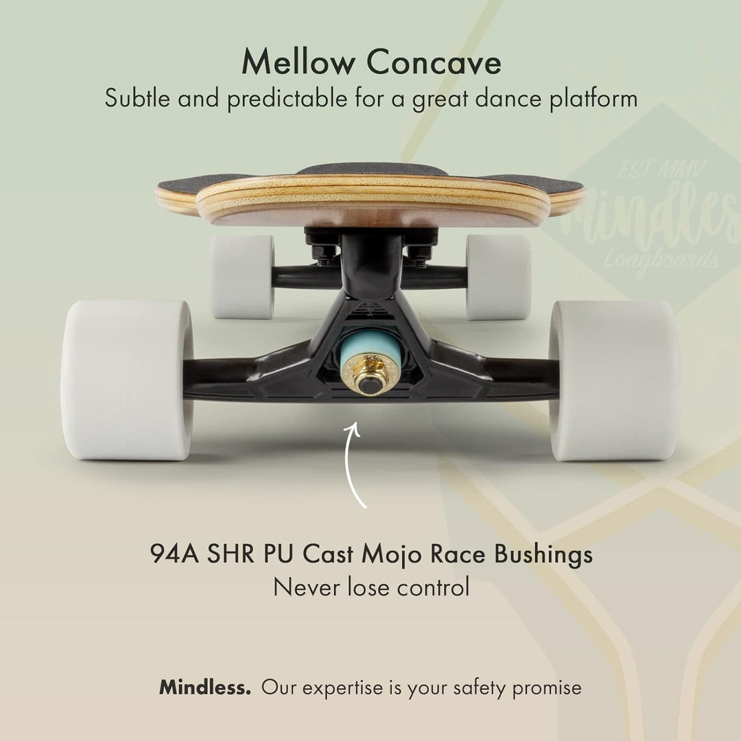 Mindless Longboards Core Dancer Longboard Skateboard Unisex Erwachsene 9.25" Rot (Red Gum), 9.25" Ro