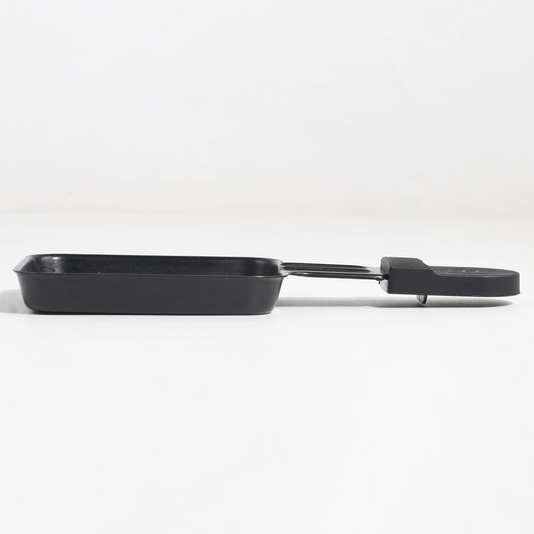 HengBO Raclette Pfännchen Ersatz, Edelstahl Antihaftbeschichtet, Schwarz, 18x8x1.5cm, 4 Stück, Mini