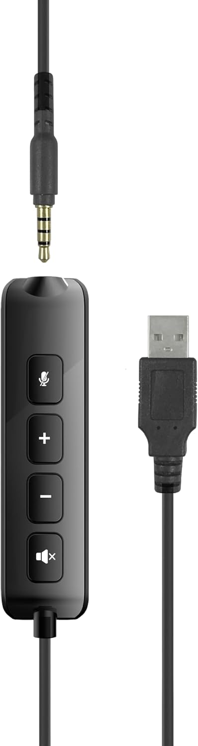 Speedlink METIS USB Stereo-Headset – leichtes Headset kabelgebunden mit Mikrofon und Kabelfernbedien