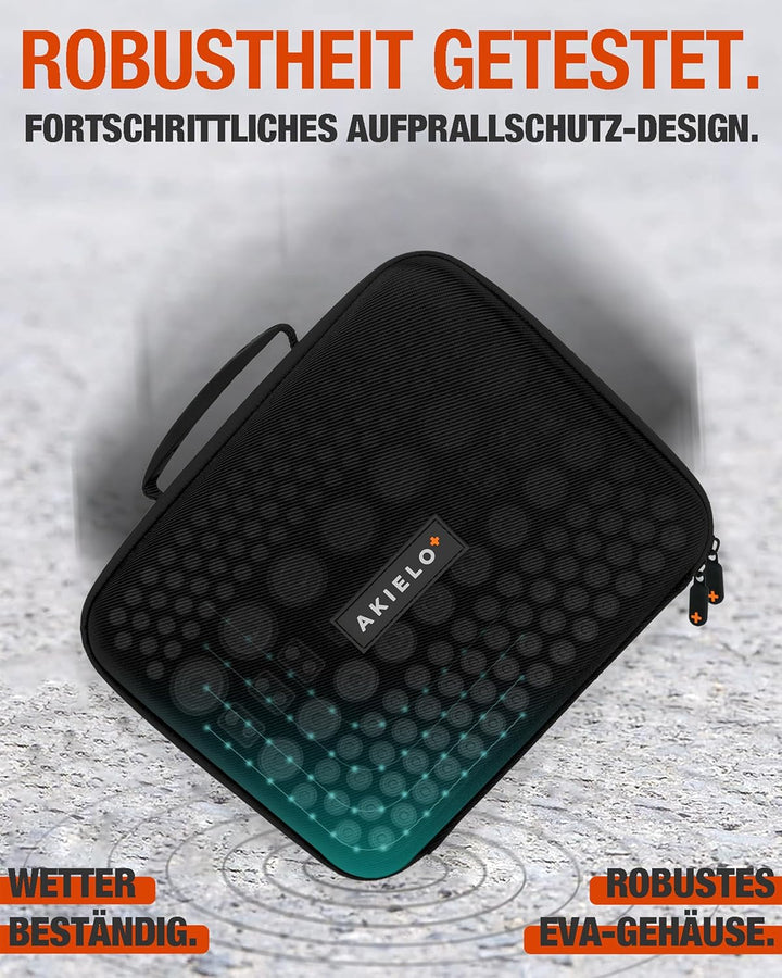 AKIELO+ Batterie Aufbewahrungsbox Mit Universalem Tester und Schraubendreher (Edition Max – Über 150
