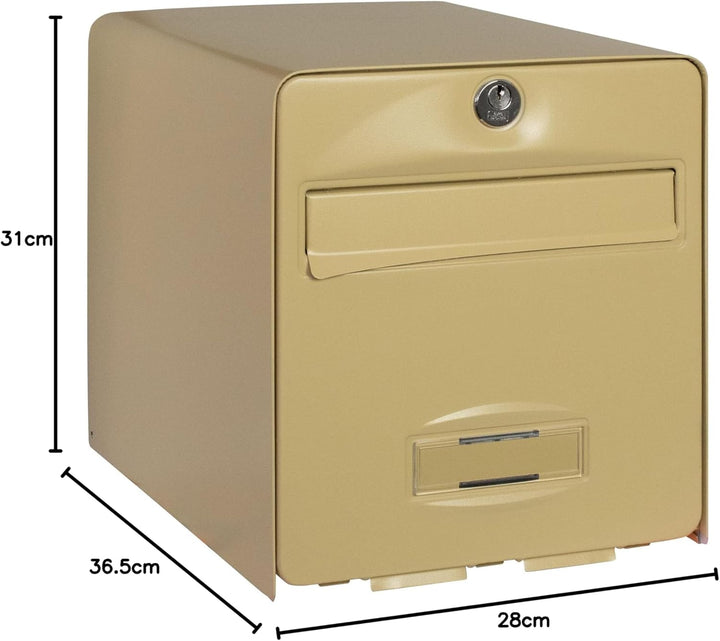 Burg Briefkasten Nf Balthazar, Beige, 2 Türen