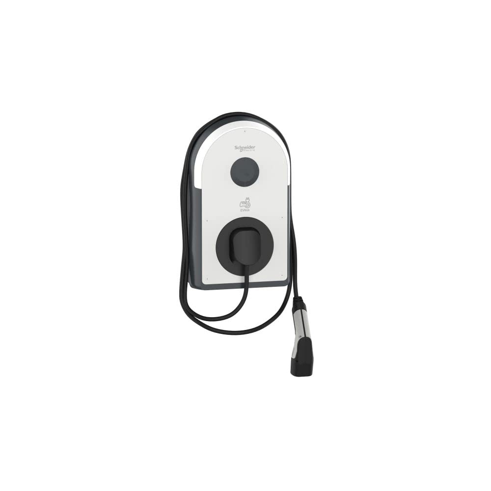 Schneider Electric -Wallbox 22 KW Evlink Pro AC, Ladesäule Elektroauto, T2 5m Kabel, EVB3S22NC0M T2