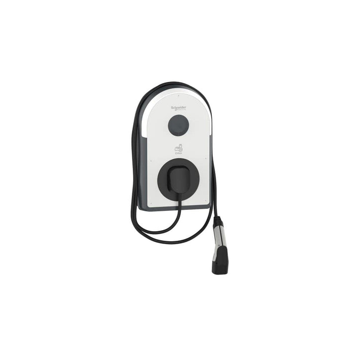 Schneider Electric -Wallbox 22 KW Evlink Pro AC, Ladesäule Elektroauto, T2 5m Kabel, EVB3S22NC0M T2