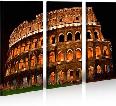 islandburner Bild Bilder auf Leinwand Colosseum Rom XXL Poster Leinwandbild Wandbild art up your lif