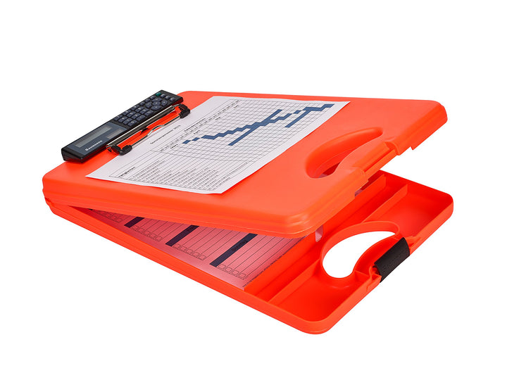 Läufer 53402 DeskMate II Safety mit Taschenrechner, Klemmbrett auf Formularkassette mit Griff, unten