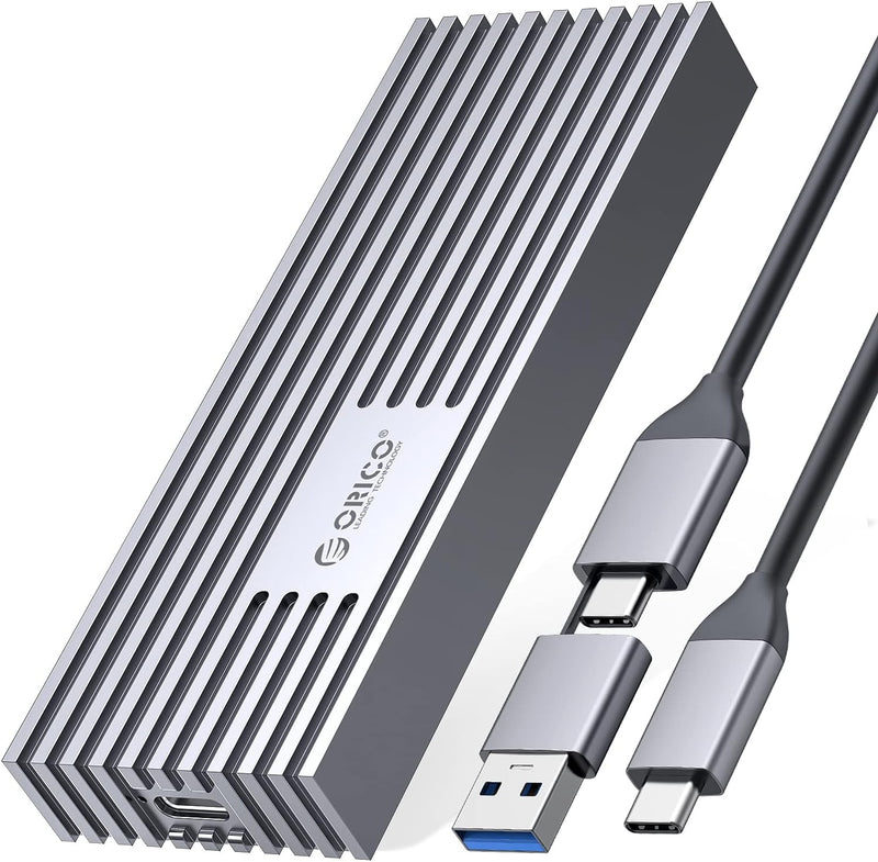 ORICO M.2 NVMe SSD Gehäuse auf 20Gbps USB3.2 Gen2x2 USB-C PCIe Adapter für NVMe M-Key/M+B Key SSD 22