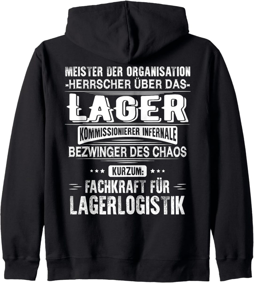 Meister Der Organisation Fachkraft für Lagerlogistik Kapuzenjacke
