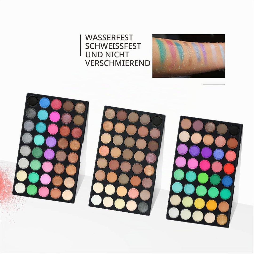 FantasyDay 120 Farben Hochpigmentierte Warme Natürliche Matt Schminke Lidschatten Palette Makeup Kit