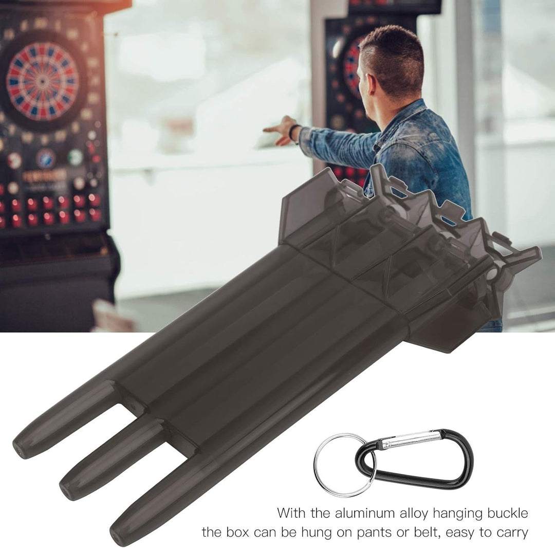 Keenso Dart-Etui, tragbar, aus Aluminium, für Darts, Aufbewahrung/Reise, langlebig, mit 3 Dartpfeile