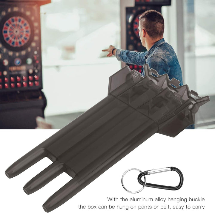 Keenso Dart-Etui, tragbar, aus Aluminium, für Darts, Aufbewahrung/Reise, langlebig, mit 3 Dartpfeile