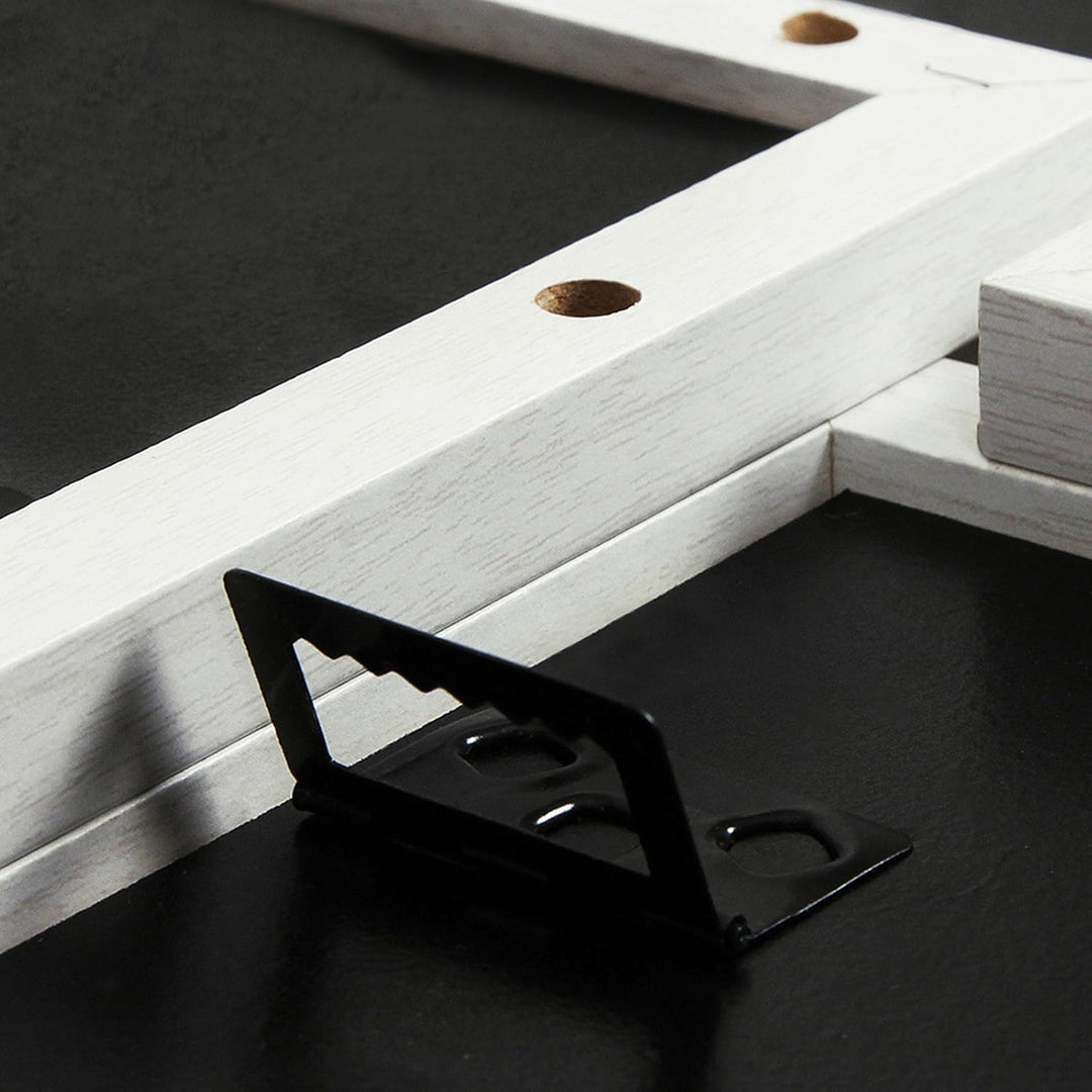 SONGMICS Bilderrahmen für 12 Fotos à 10 x 15 cm, MDF Wandmontage, Weiss RPF22W