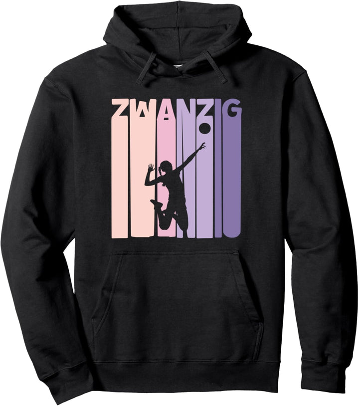 20. Geburtstag Geschenk Volleyball Beachvolleyball Mädchen Pullover Hoodie