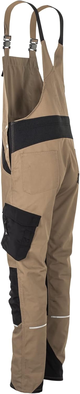 Planam Norit Herren Latzhose in vielen Farben und Allen Grössen 58 sand/schwarz, 58 sand/schwarz