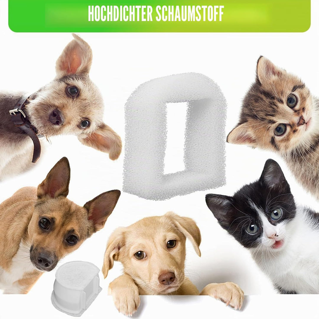 Foam-Vorfilter und Kohlenstofffilter Kompatibel mit PetSafe Drinkwell Fountain Edelstahl 360 Avalon