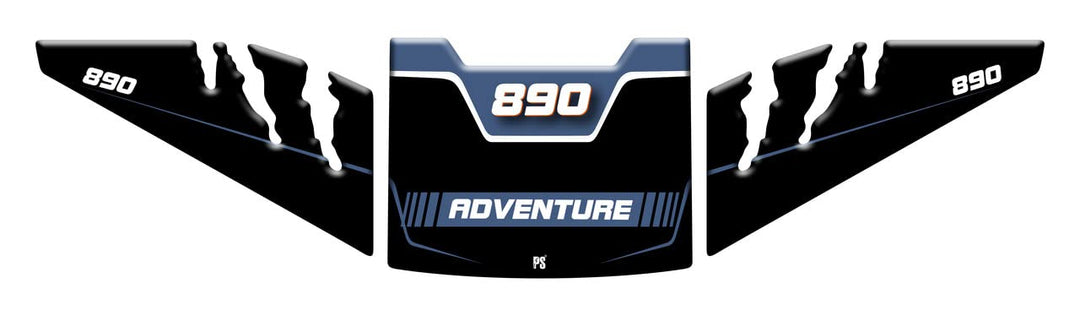 Paraserbatoio.it Aufkleber mit 3D-Effekt, Tankschutz aus Harz, kompatibel mit PS KTM 890 Adventure -