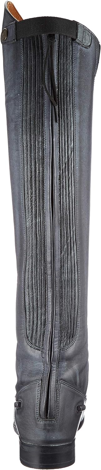 HKM Herren Reitstiefel Valencia Standardlänge/Weite 41 EU Schwarz Grau, 41 EU Schwarz Grau