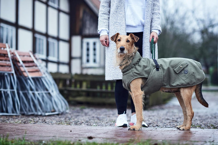 HUNTER UPPSALA TREND Hundemantel, Parker, mit Baumwolle, gefüttert, 35, khaki khaki 35, khaki 35