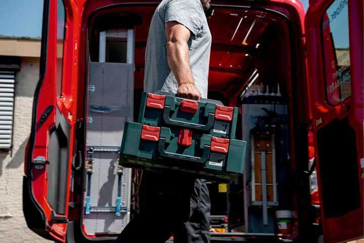 metabo Akku-Kantenfräse FMV 18 LTX BL 8-18V, Brushless-Motor, 2x4Ah LiHD Akkus, Ladegerät ASC 55, me