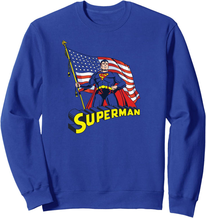 Superman American Flag Sweatshirt