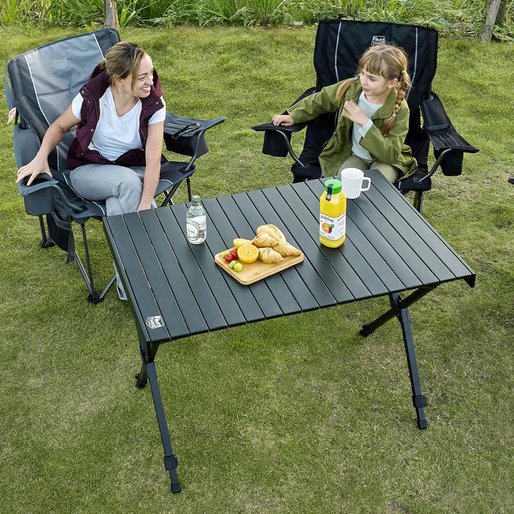 TIMBER RIDGE Campingtisch Klappbar Höhenverstellbar Klapptisch Camping Falttisch Tragbar Aluminium m