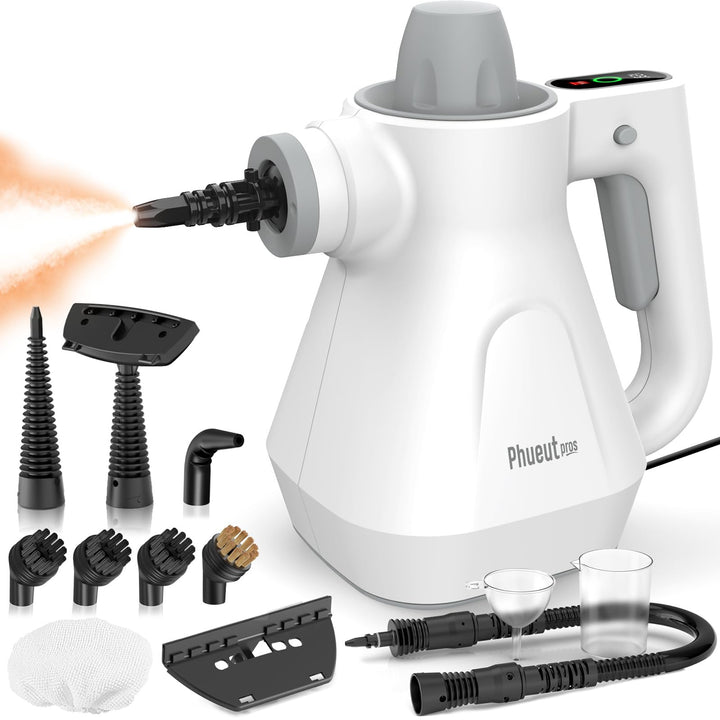 Dampfreiniger Handgerät mit Digitaldisplay, 1100 W | Heisser Dampf für die tägliche Reinigung • Weni