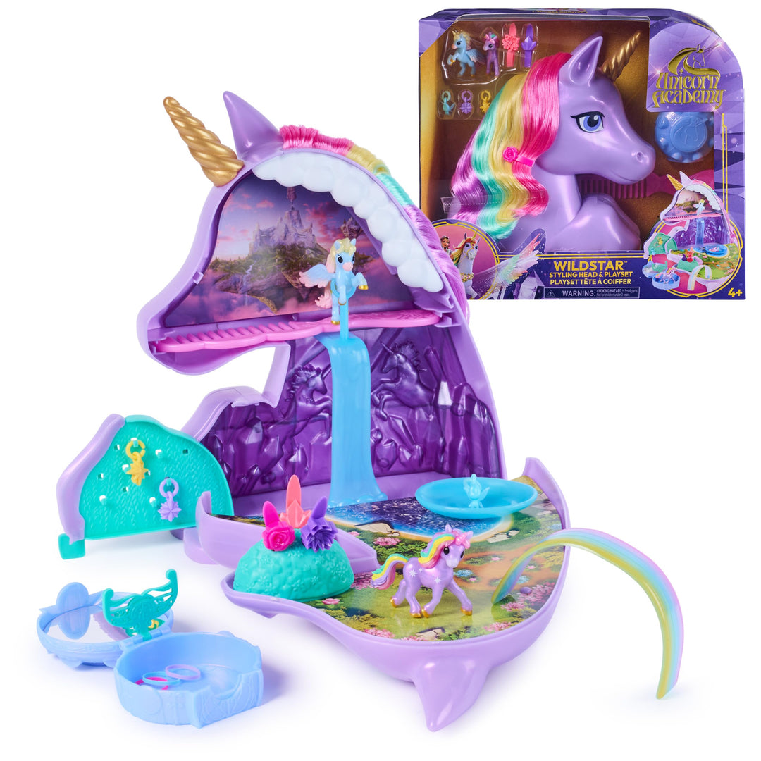 Unicorn Academy Wildstar Einhorn-Stylingkopf-Spielset, ab 4 Jahren
