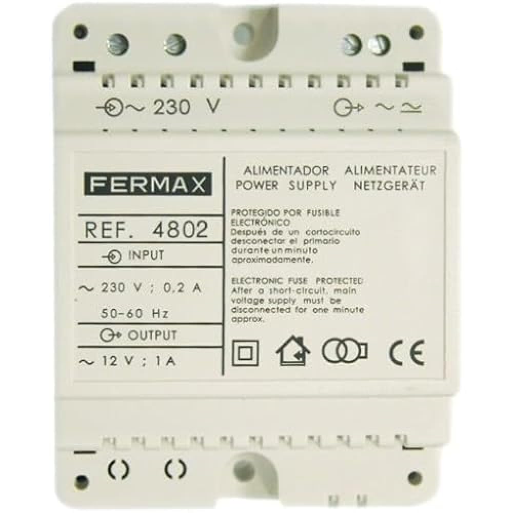 ALIMENTADOR DIN 4 12VAC/1A