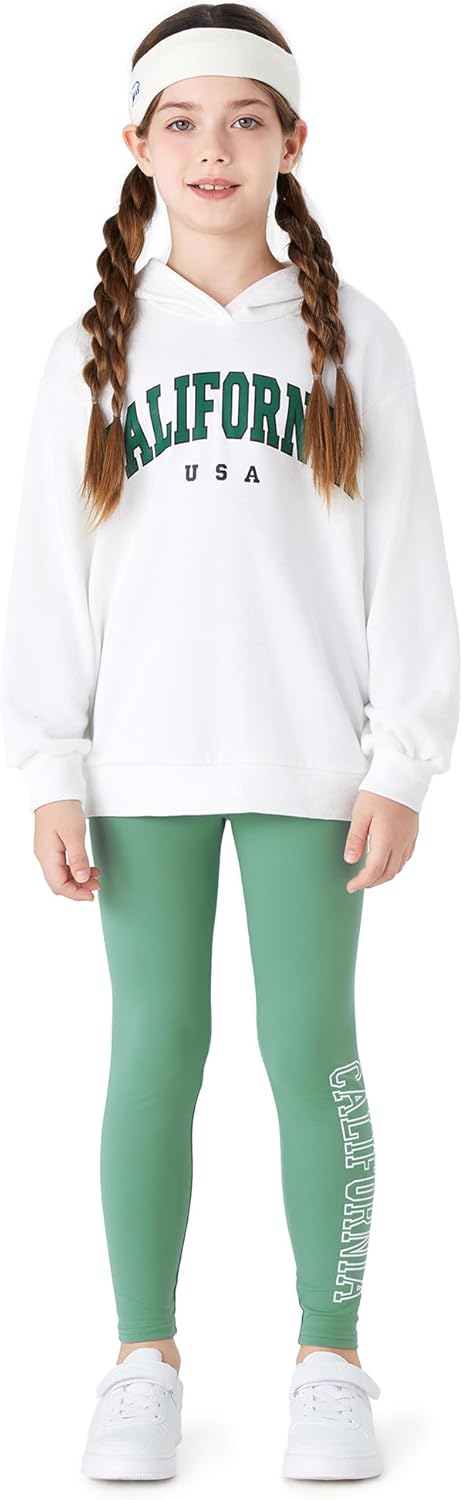 PATPAT Jogginganzug Mädchen, Activewear Sets für Mädchen mit Kapuzenpullover und Sportleggings Mädch
