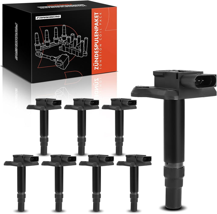 8x Zündspule Zündmodul für A3 A6 A8 TT A-l-h-a-m-b-r-a Cordoba Ibiza III Leon Toledo II Octavia Golf