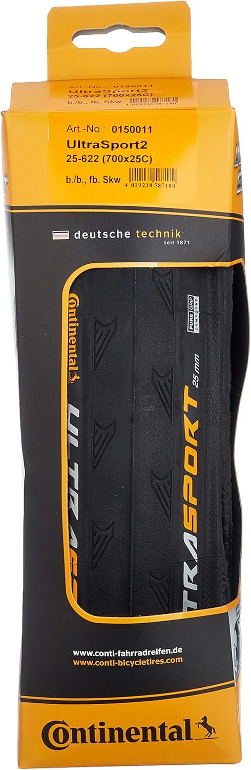 Continental Fahrradreifen Ultra Sport II 700 x 28cm Drahtreifen, 700 x 28cm Drahtreifen