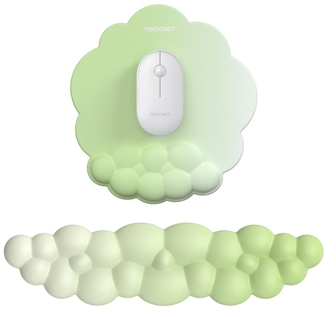 TECKNET Wolke Handballenauflage Tastatur, Mauspad mit Handauflage, Ergonomische Handauflage Tastatur