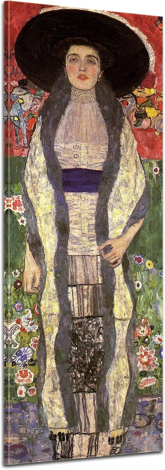 Bilderdepot24 Bild auf Leinwand | Gustav Klimt Portrait der Adele Bloch-Bauer in 30x90 cm als Wandbi