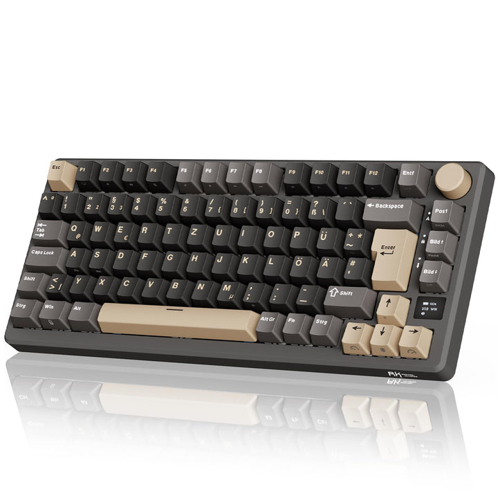 RK ROYAL KLUDGE M75 Gaming Tastatur kabellos 75% Prozent TKL Mechanische Tastatur RGB 2,4 GHz Wirele