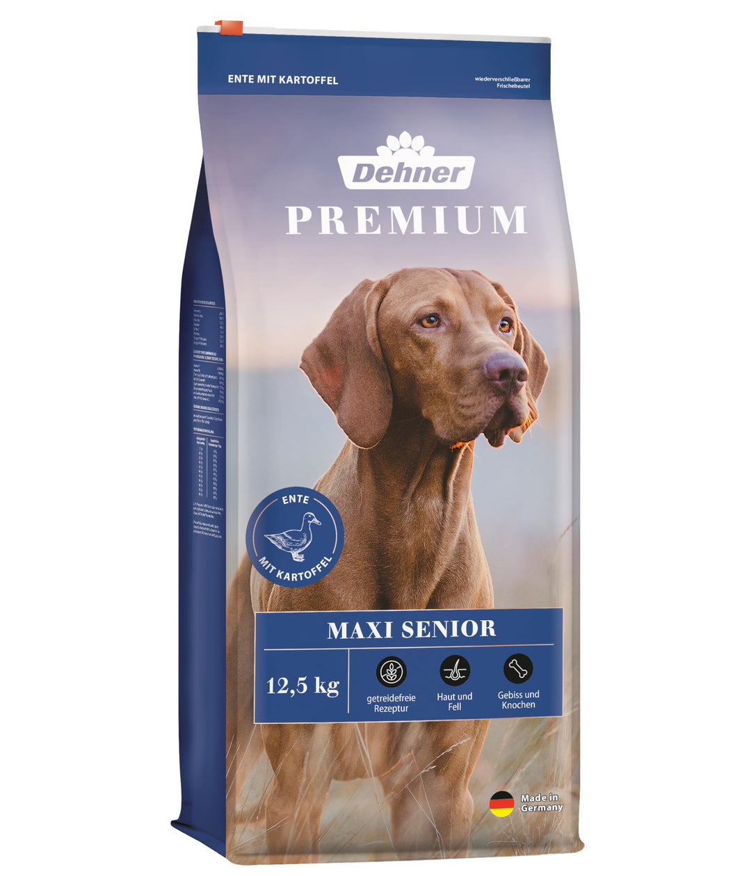 Dehner Premium Hundefutter Maxi Senior, Trockenfutter getreidefrei, für ältere Hunde grosser Rassen,