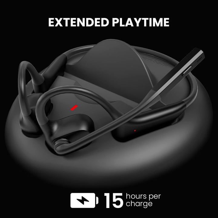 Avantalk Lingo N21 - Open-Ear Kabellos Headset mit Geräuschunterdrückendem Boom-Mikrofon & Ladestati