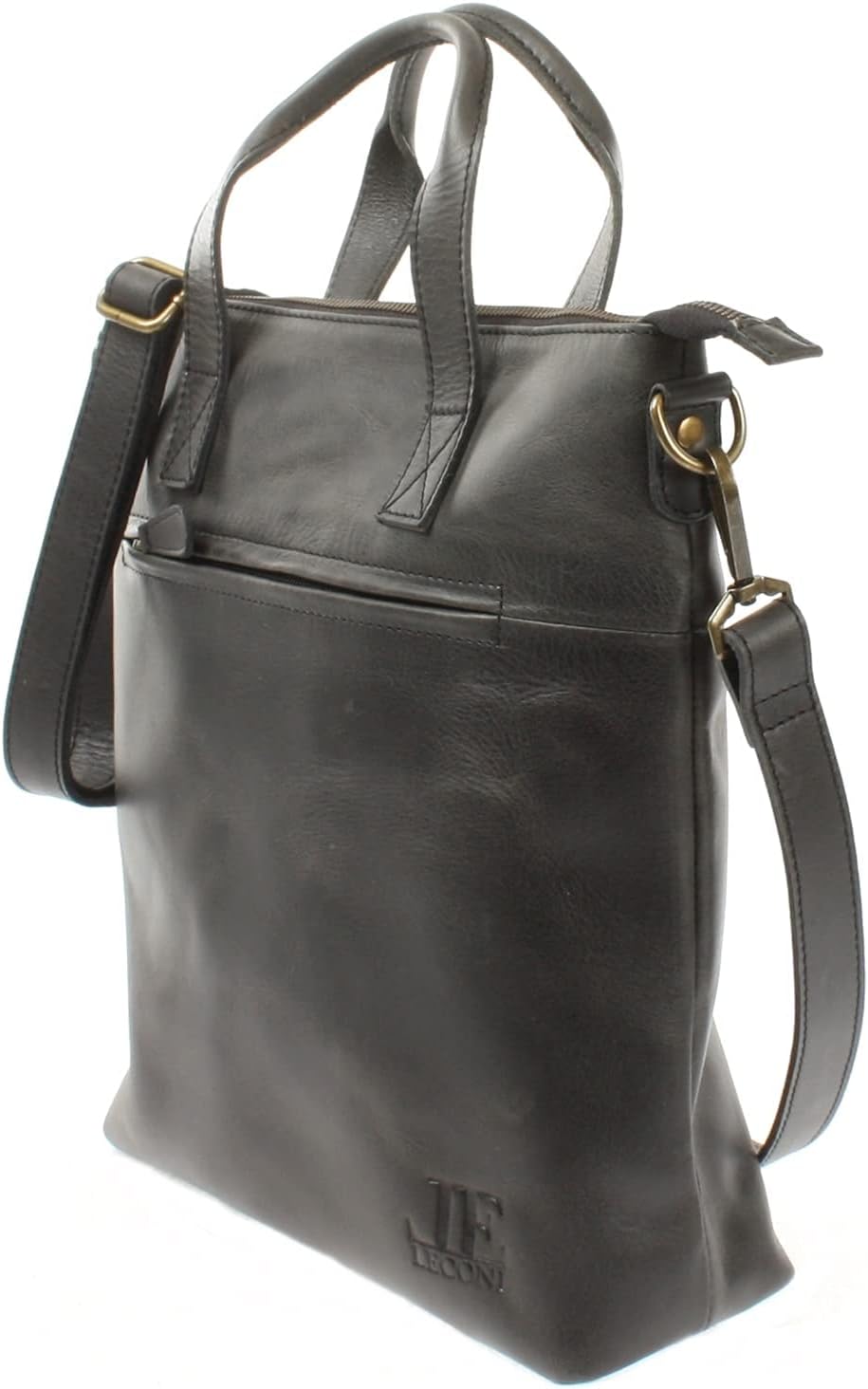LECONI Schultertasche Henkeltasche Ledertasche für Damen echtes Leder Natur Shopper Lederhandtasche