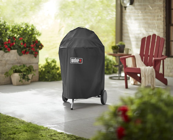 Weber Premium-Abdeckhaube/Für 57 cm Holzkohlegrills, Atmungsaktives und wasserabweisendes Material m